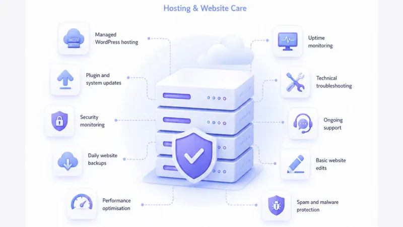 Website Hosting & Care Plans for Maryland service businesses