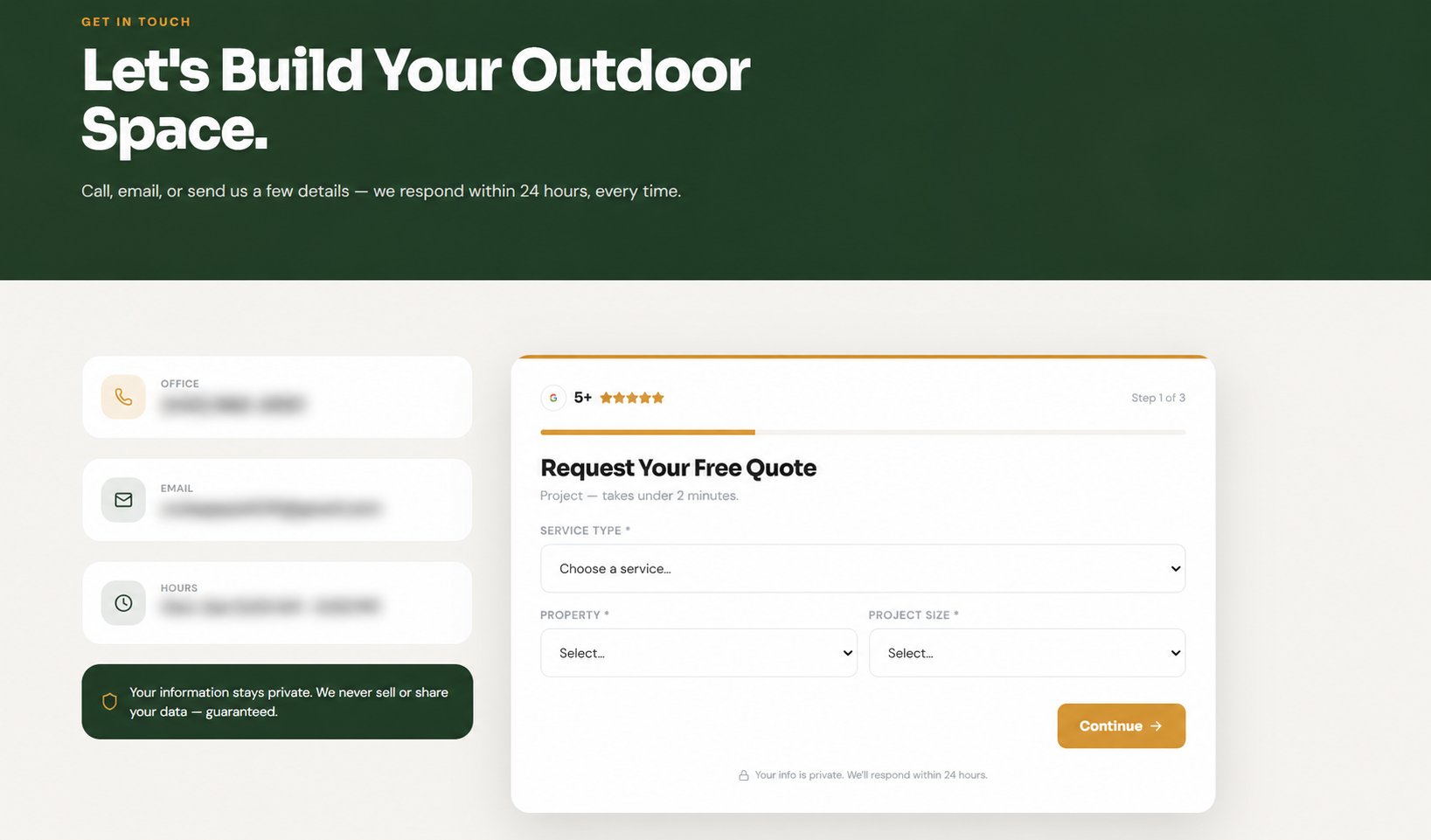 A.R. Curb Appeal LLC — website by Visual Works
